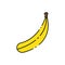 banana thanksgiving icon vector