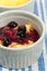 Banana Vanilla Pudding with Blueberry