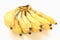 The banana on white background