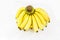 Banana on white background