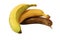 Bananas aging - isolated