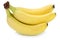 Bananas banana organic fruits isolated on white