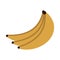 Bananas fruit icon, flat design