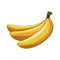 Bananas fruits icon, flat design