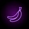 bananas icon. Elements of Food and drink in neon style icons. Simple icon for websites, web design, mobile app, info graphics