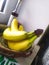 bananas in a ornament bowl fruits kitchen yellow house interior