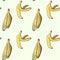 Bananas peel icons pattern