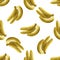 Bananas Seamless Pattern Modern Rough Style