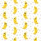 Bananas, vector seamless pattern