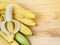 Bananas on wooden background banana, beverage, food, fresh