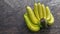 Bananas on wooden vintage table