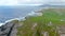 Banba's Crown aerial view, Malin Head, Ireland's northernmost point, Wild Atlantic Way. Co. Donegal