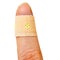 Band aid plaster of cloth wrapped in an injured thumb