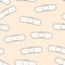 Band aids simple medicine seamless pattern vector