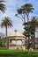 Band rotunda surrounded by old trees, Auckland Domain, New Zealand