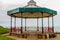 Band stand bandstand with sea in background, landscape