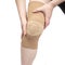 Bandage for fixing the injured knee of the leg. medicine and sports. limb injury treatment
