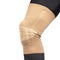 Bandage for fixing the injured knee of the leg. medicine and sports. limb injury treatment