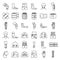 Bandage icons set outline vector. First aid