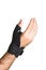 Bandage for the thumb on a man\'s hand - isolate