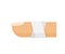 Bandaged at finger isolated on white, plaster plastered on fingers healthcare accident concept, cartoon clip art bandage finger,