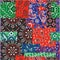 Bandanna and native motifs kerchief fabric patchwork