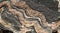Banded gneiss rock - pattern / background