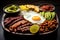 Bandeja Paisa: Hearty Colombian Platter with Diverse Ingredients