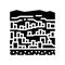 bandiagara city glyph icon vector illustration