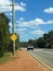 `Bandicoots` sign next to quiet road in Western Australia