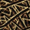 Bandolier Tape bullets seamless pattern. Military background.