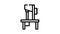 bandsaw equipment black icon animation