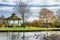 Bandstand and duck pond in Greenhead park