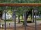 Bandstand grid detail on public square in Minas Gerais