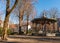 Bandstand in a park in BagnÃ¨re de Luchon, Haute Garonne, Occitanie, France