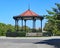 Bandstand in a park in Corfu town on a beautiful cloudless day