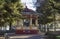 The bandstand at Pedro Sanches Square, a landmark and tourist point in Poços de Caldas city, south of Minas Gerais State, Brazil.