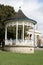 A bandstand at Pittville Pump Rooms in Cheltenham, Gloucestershire, UK