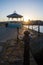 The Bandstand during sunset at Dun Laoghaire Pier, Dublin, Ireland