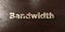 Bandwidth - grungy wooden headline on Maple - 3D rendered royalty free stock image