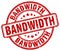 bandwidth red stamp