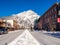 Banff Avenue in winter