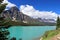 Banff National Park Mount Chephren Rising behind Waterfowl Lakes, Canadian Rocky Mountains, Alberta