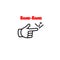Bang-bang finger comic icon