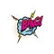 Bang cartoon comic book sound, pop cloud blast