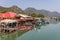 Bang Pu fishing village with its colourful boats