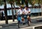 Bang Saen,Thailand: Students Riding Bicycle-Built-for-Two