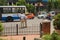 Bangalore, Karnataka India-June 04 2019 :Moving Traffic near town hall circle and City traffic police busy at work in Bengalore