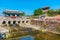 Banghwasuryujeong Pavilion and Hwahongmun gate at Suwon, Republic of Korea