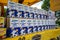 Bangi, Malaysia - Sep 24, 2021: A row of Goodday Fresh Milk boxes at a local stall. Established in 1968, Goodday has been